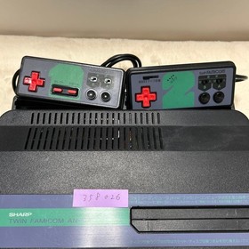 SHARP Twin Famicom Console System AN-505BK Black [Maintained Belt Replaced]