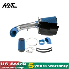 Cold Air Intake Kit  Blue Filter with Heat Shield For 2004-2006 Silverado 1500