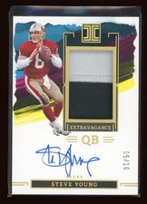 2023 Impeccable Steve Young #EP-SY Extravagance Patch Auto Gold /10 Autograph