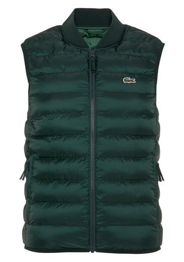 Lacoste Steppweste mit Logostickerei Größe 46 grün