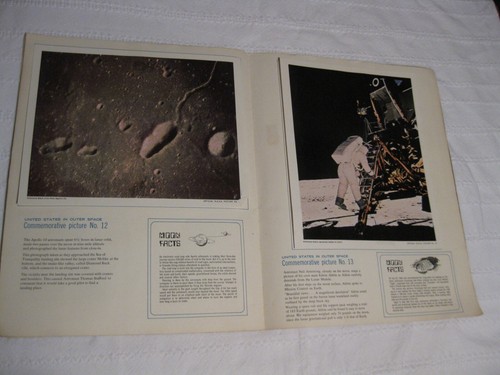 Commemorative album Apollo flights 8,9,10,11 all Pictures PLUS Apollo 11 Poster - Picture 8 of 10