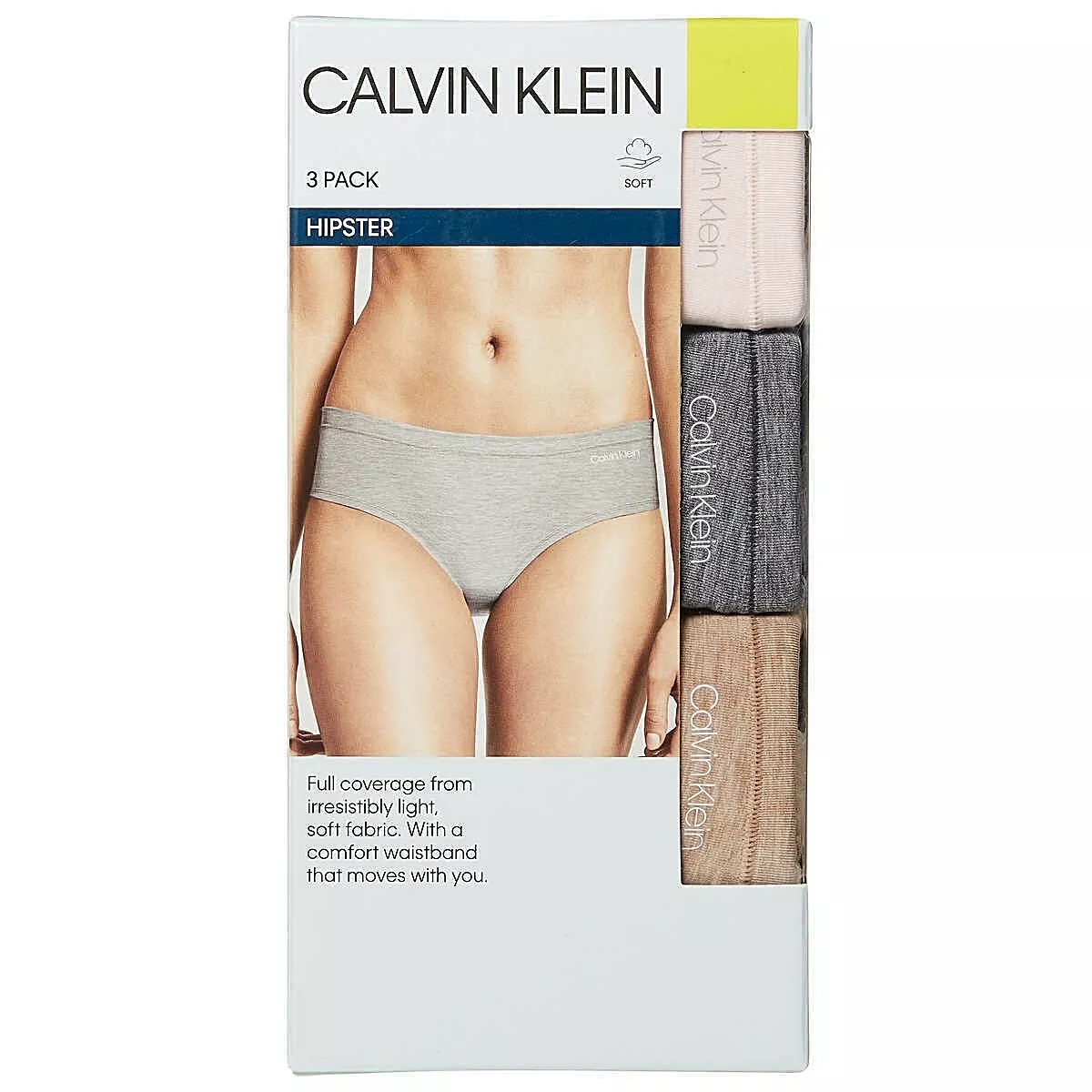 NWT Calvin Klein Woman 3-Pack Breeze Hipster Underwear