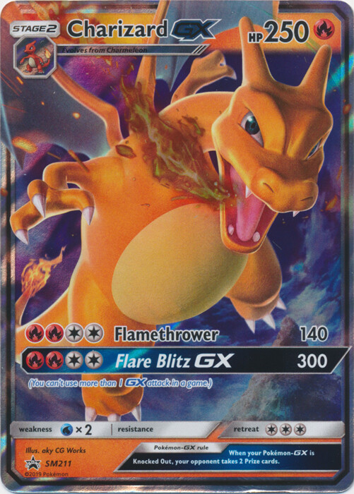Charizard-GX - SM211 Ultra Rare Sun & Moon Promo NM Pokemon TCG