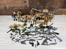Mixed Lot of MILITARY 4" Action Figures Weapons Tools Accessories Vehicles