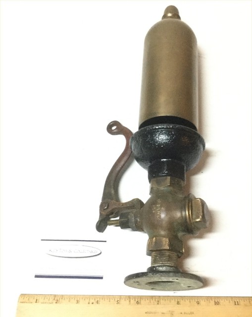 Early Crane 125 Brass Steam Engine Train Whistle Horn W/Rare Large Top