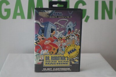 Dr. Robotnik's Mean Bean Machine with case and manual Sega Mega Drive