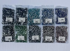 1440pcs SS16(4mm) Crystals Glass Rhinestones Flatback Gems for Nails Decoration