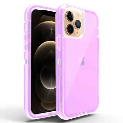 For iPhone 16 15 Plus 14 13 12 11 Pro Max SE Shockproof Clear Cover phone Case