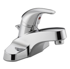 Peerless Tunbridge Centerset Single Handle Bathroom Faucet Chrome Standard Spout