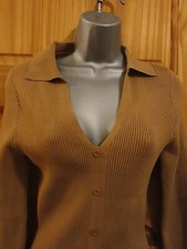 Missguided Long Dress Size 12 Coffee Brown-New RRP: £32