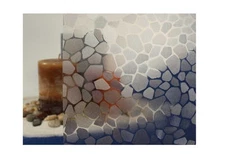 Clear Cobblestone Static Cling Window Film, 36" Wide x 6.5 ft