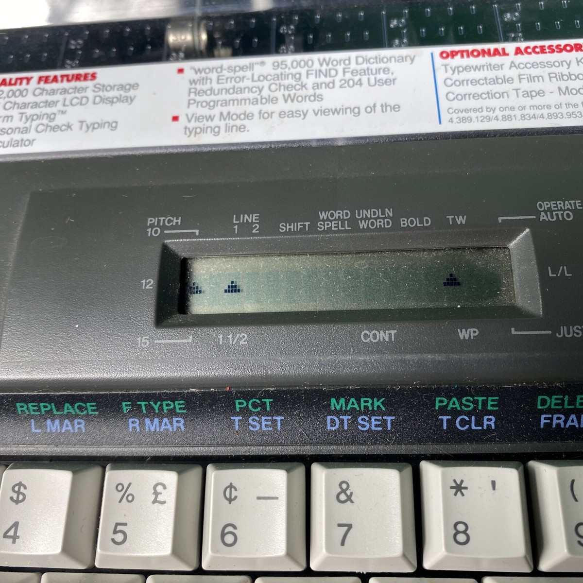 Brother AX-525 Word Processing Electric Portable Typewriter (paper