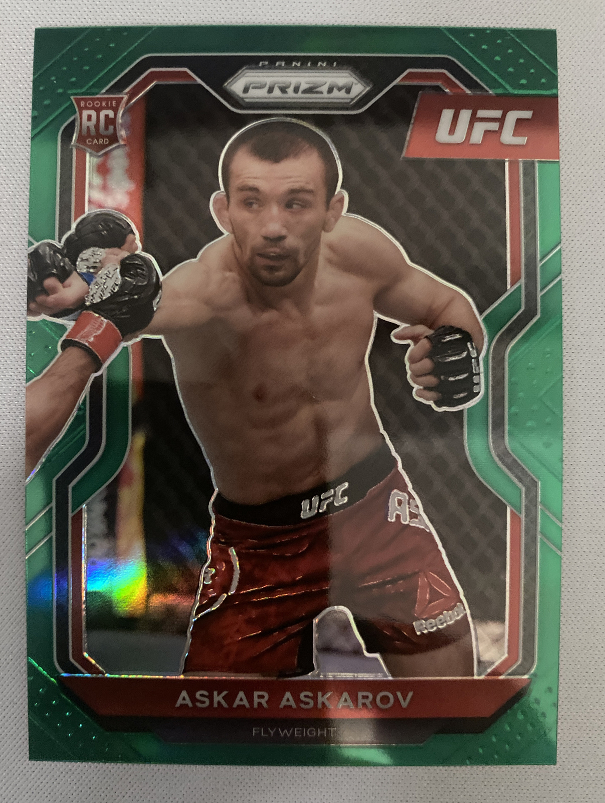 2021 Prizm UFC Askar Askarov RC #8 Green Prizm