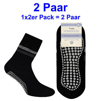 4 Paar Yoga-Socken Mit Anti-Rutsch-Sohle – Aus Baumwolle, Für Damen & Herren (UK 4-8 / EU 35-42)