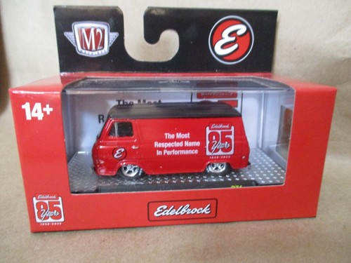 Voiture Miniature M2 Machines - Ford Econoline Van Gasser 1964 Edelbrock Rouge - Édition Limitée Neuve