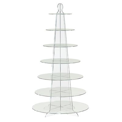 Displaypro 6 Ebenen Acryl Cupcake Display Ständer Hochzeit Geburtstag Party - Rund