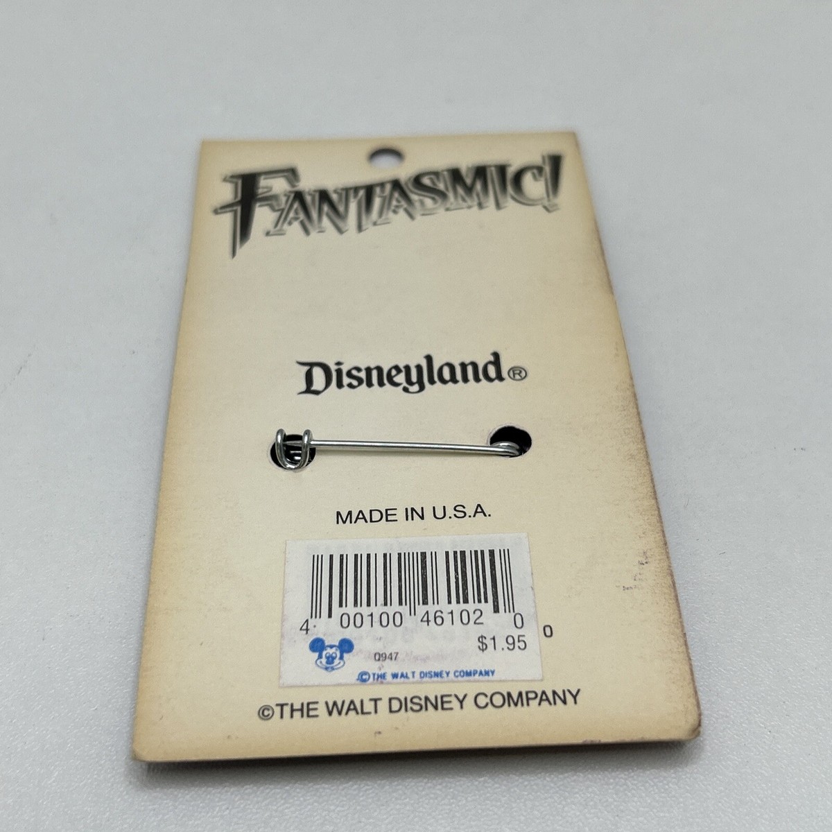 Rare Disney Mickey Mouse Fantasmic Holographic Vintage 90s Button