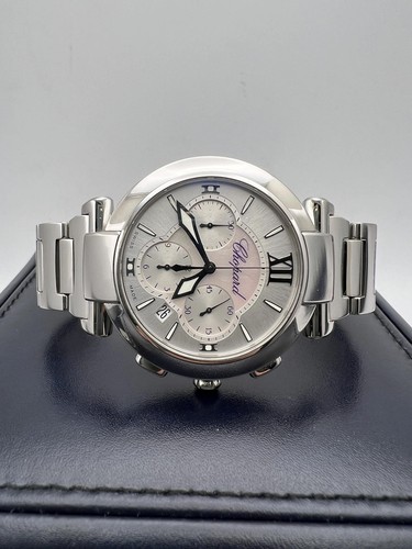 Chopard Imperiale Chronograph 40 mm MOP silber Zifferblatt 388549-3002 Box Papiere - Bild 3 von 11