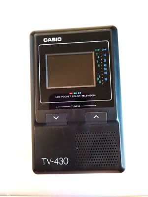 Vintage Casio TV Color LCD 430 Portable Handheld Travel Pocket