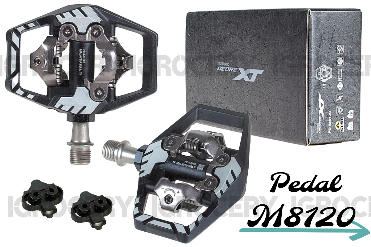 Shimano PD-M8120 Deore XT Trail Enduro Pedal Wide SPD NIB - Main Image
