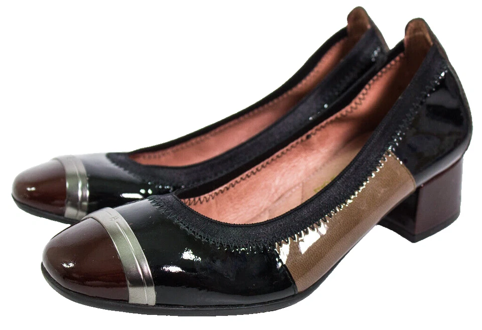 Hispanitas Guante Tacón Bajo Para Mujer Alto Brillo Ballet Bailarinas Zapato Plano Talla 4 Foto 2 de 4