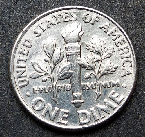 USA - Roosevelt - 1999 D - dime off centre -#USA14 - free shipping - Picture 2 of 2