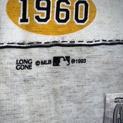 VTG 93 Long Gone All Over PITTSBURGH PIRATES T Shirt 1960 World