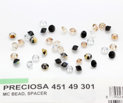 Genuine PRECIOSA 451 49 301 Spacer Crystal Beads * Different Colors & Sizes