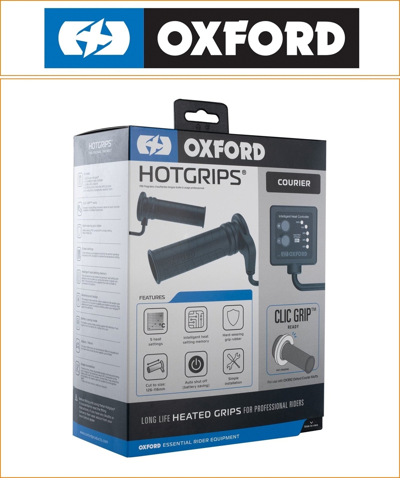 Benzhou YY50QT-15 50 Retro Star 2007-2014 [Oxford Advanced Courier HotGrips]