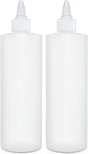 BRIGHTFROM Condiment Squeeze Bottles, 16 OZ Empty Squirt Bottle with Twist Top C