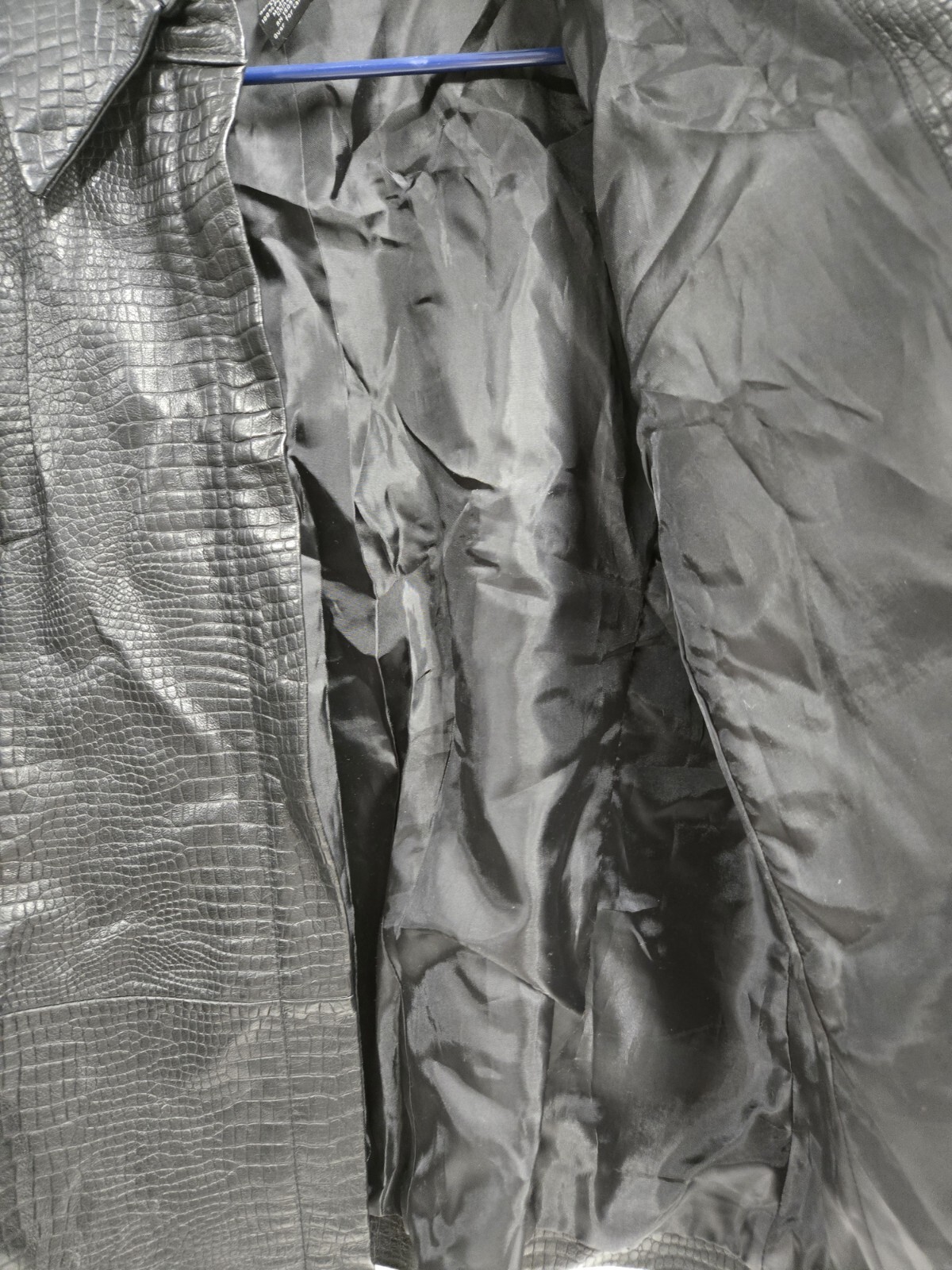 Apostrophe Size 14 Black Leather Jacket Full Zip … - image 7