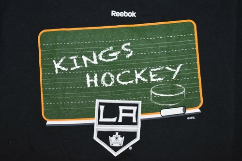Little Boys NHL Los Angeles Kings Hockey Chalkboard Graphic Shirt New Sizes 4-7 - Picture 5 of 5