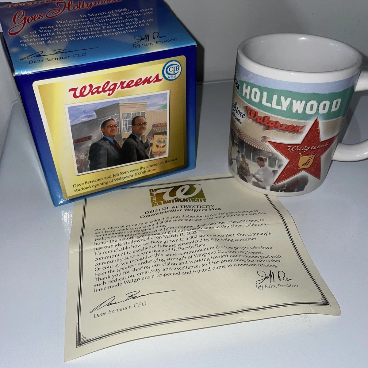 Walgreens mug 4000th Store Commemorative Coffee Mug Hollywood Rare