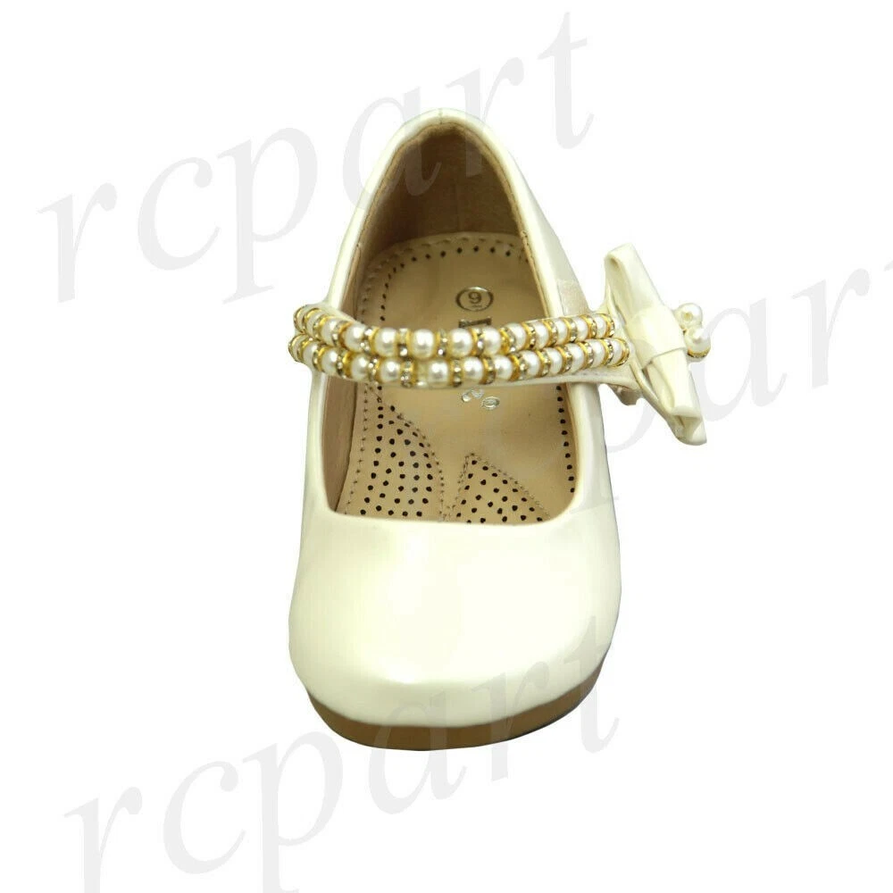 zapatos para vestidos para niña, color hueso | eBay