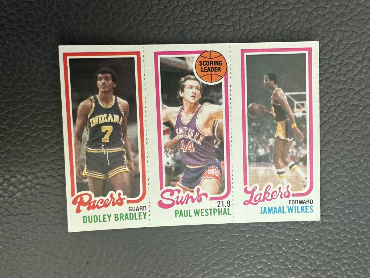 1980-81 Topps #118 Dudley Bradley #186 Paul Westphal #142 Jamaal Wilkes
