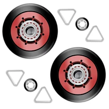 W10314173 Drum Support Roller Compatible with Whirlpool,Kenmore, Magic Chef, Mat