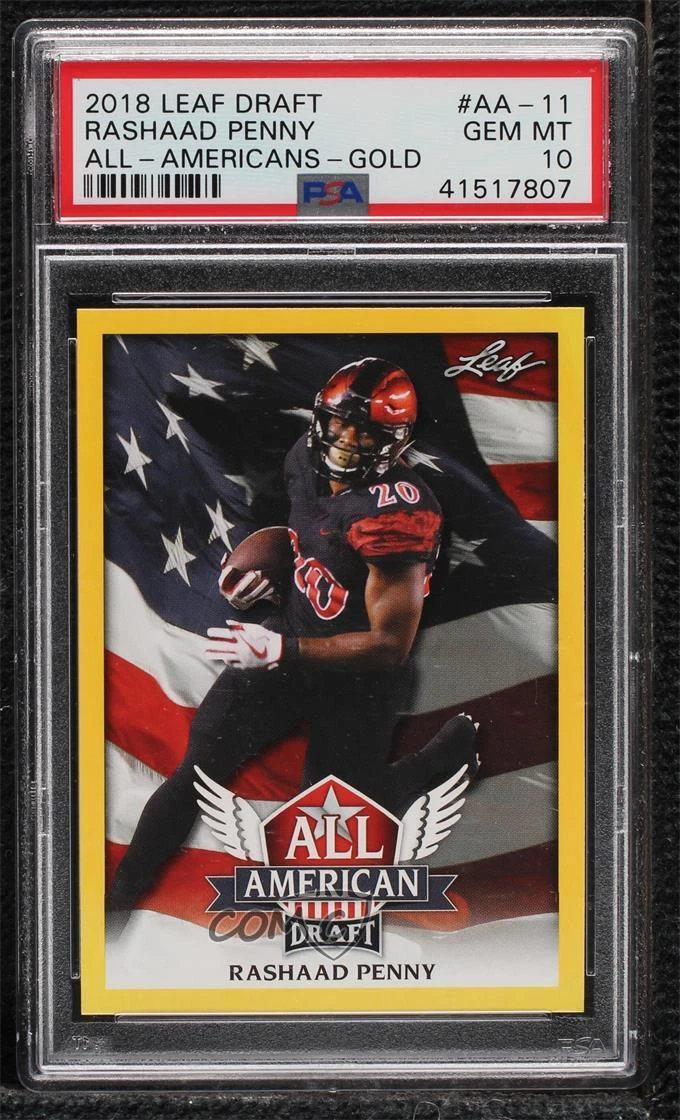 Rashaad Penny Leaf Draft All-Americans #AA11 Base