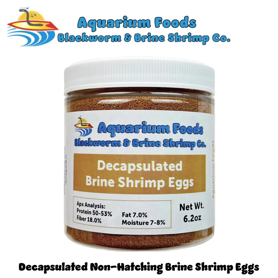 Huevos de camarones en salmuera descapsulada, corales, alevines, bebés (sin cáscara, sin eclosión) frasco Foto 2 de 4