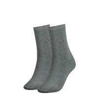 Tommy Hilfiger Damen Classic-Socken 2-Er Pack| Gr. 39/42 | Grey Melange