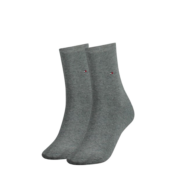 Tommy Hilfiger Damen Classic-Socken 2-Er Pack| Gr. 39/42 | Grey Melange-image