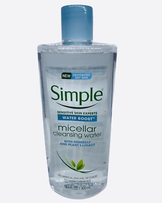 Simple Sensitive Dehydrated Dry Skin Water Boost Micellar Cleansing Water 