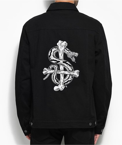 Xl Jean Trucker Jacket Serpent Lurking 