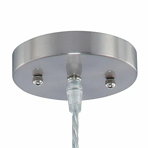 Lite Source LS-19598 ICY Pendant Lamp with Clear Acrylic Shade Polished Steel - Picture 3 of 3