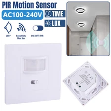 AC100-240V Infrared PIR Motion Sensor Detector Outdoor Wall Light Switch LED LOT