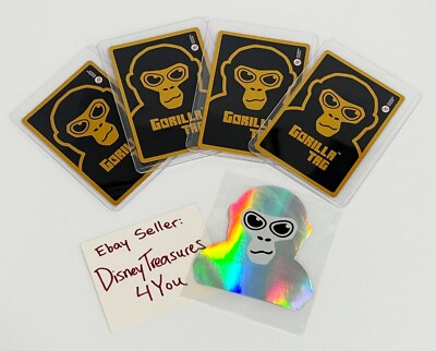 Set of 4 Official Makeship Gorilla Tag Monke Trading Card Limited
