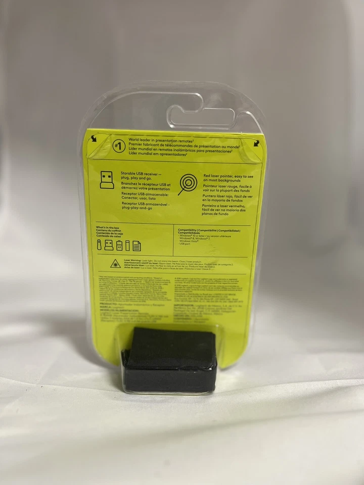 Logitech R400 Professional Wireless Presenter w/Red Laser Pointer New Sealed - Image 2 of 2