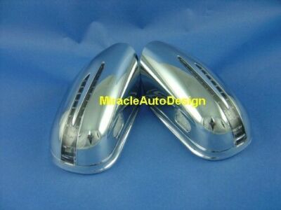TWO ARROW LED CHROME DOOR MIRROR COVERS FOR 2005-2008 MERCEDES BENZ W164 ML