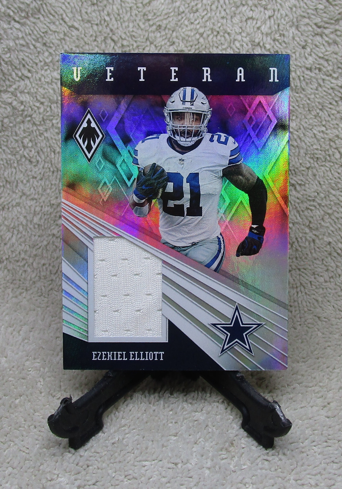 EZEKIEL ELLIOTT 2019 Phoenix Football VETERAN GAME USED JERSEY Card Ser. #49/50 view 1