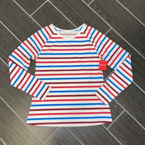 Nueva con etiquetas Spanx Ocean Stripe Hibisco Camisa de Nadar S - Imagen 1 de 4