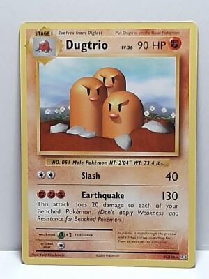 Dugtrio 56/108 Pokemon XY Evolutions Rare New Fighting Fresh | eBay